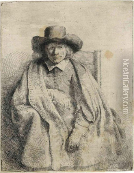 A Letters Rccountermark Oil Painting - Rembrandt Van Rijn