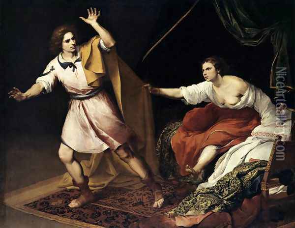 Joseph and Potiphar's Wife 1640-45 Oil Painting - Bartolome Esteban Murillo