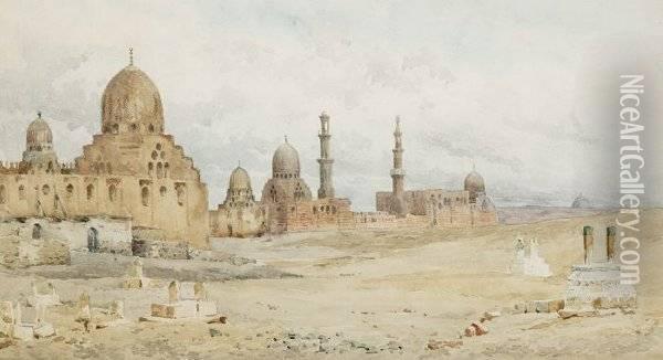Egyptian City With Mosques Oil Painting - Charles Edmund Dana