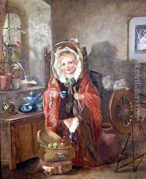 Tea Time Oil Painting - Catherine Grey