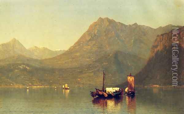 Lake Como Oil Painting - James Renwick Brevoort