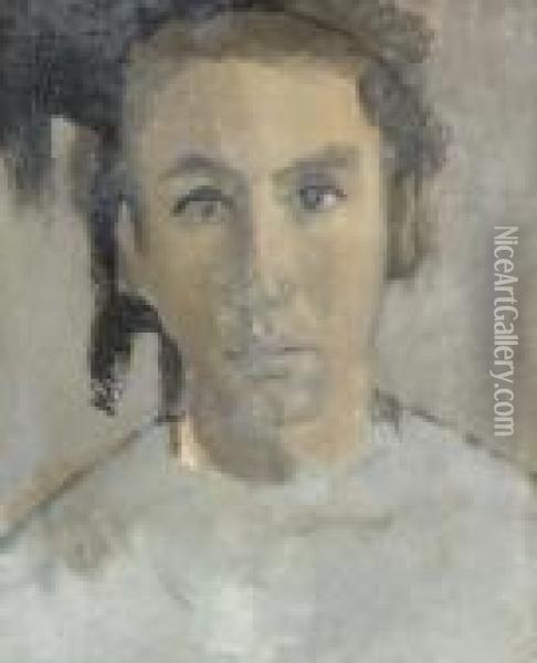 Portrait De Homme Oil Painting - Christian Berard