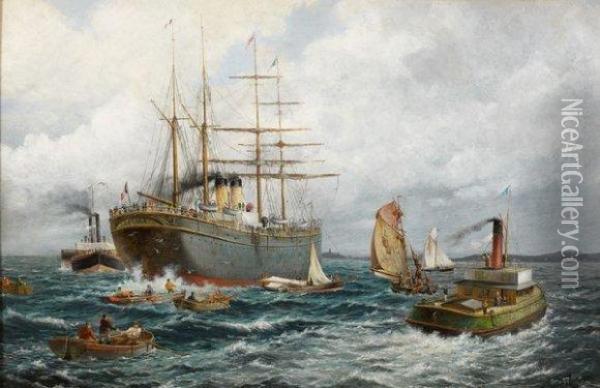Marine Oil Painting - Otto Flecken