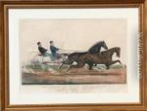 General Butler And Dexter Oil Painting - Currier & Ives Publishers