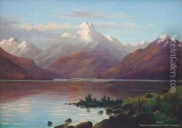 Mount Cook Oil Painting - John Douglas Perrett