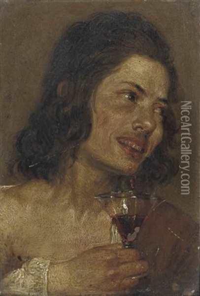 Le Buveur Oil Painting - Bartolome Esteban Murillo