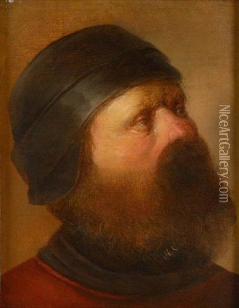 Portrait D'un Reitre Oil Painting - Jan van de Venne