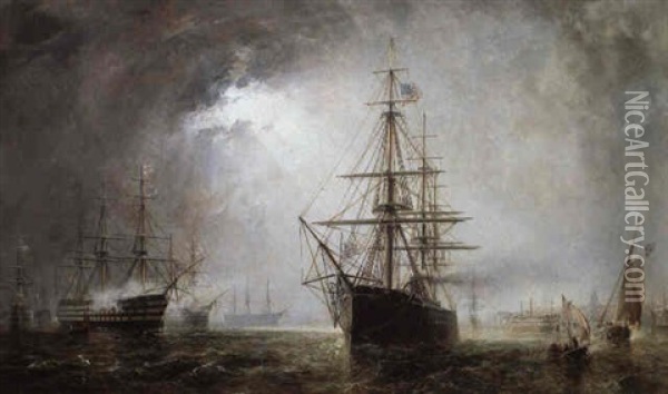 Half-mast High Oil Painting - Robert Charles Dudley