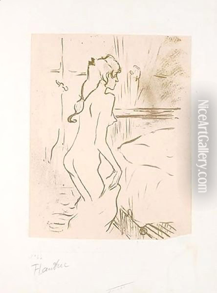 Etude De Femme Oil Painting - Henri De Toulouse-Lautrec