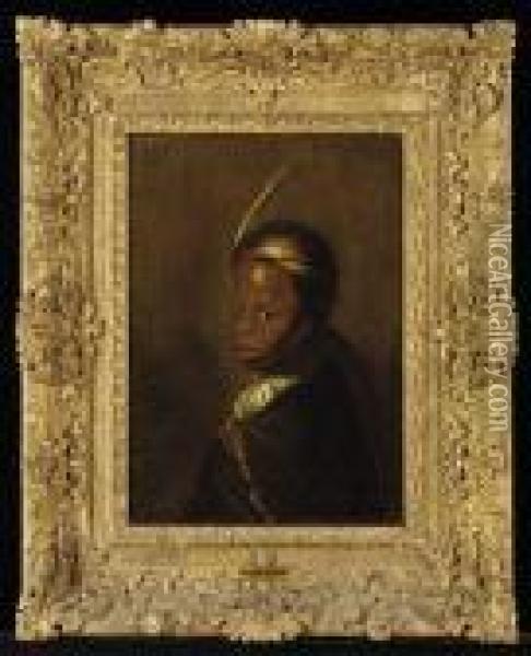 Portrait D'un Jeune Garcon Noir Oil Painting - Gerrit Dou