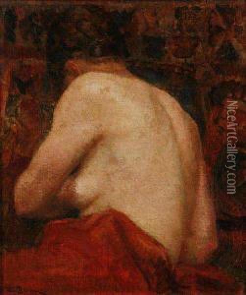 Semi-nude Oil Painting - Vlaho Bukovac