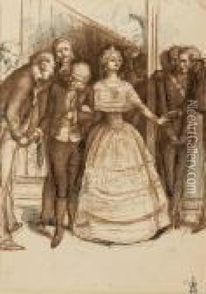 Married For Rank Oil Painting - Sir John Everett Millais