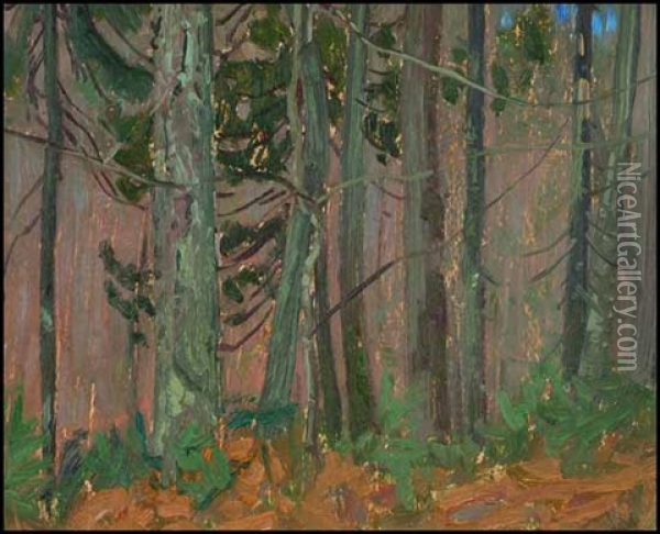 Algoma Bush Oil Painting - James Edward Hervey MacDonald