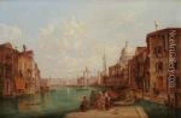 Canaux Avenise Oil Painting - Alfred Pollentine