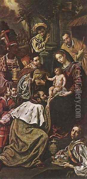 Adoration of the Magi 1620 Oil Painting - Flora Tristan