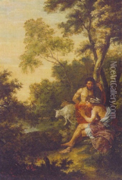 Mercury And Argus Oil Painting - Erasmus Quellinus II