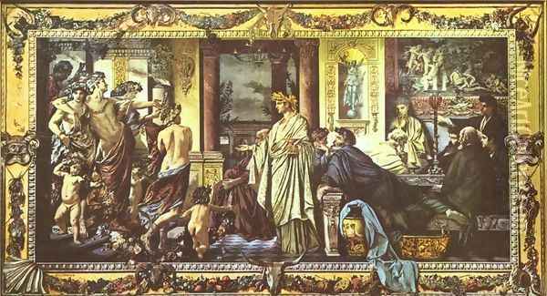 Gastmahl des Plato II Oil Painting - Anselm Friedrich Feuerbach