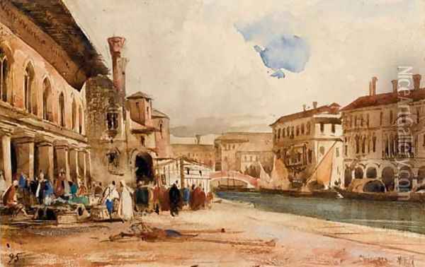 Vue de Venise Oil Painting - William Wyld