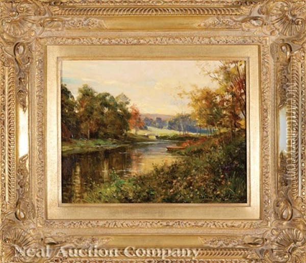 The Walker Lake, Putney [vt] Oil Painting - Louis Aston Knight