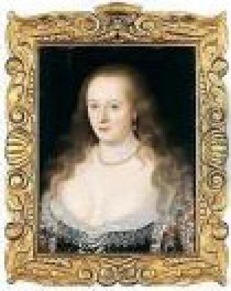 Portrait Of Frances, Countess Of Richmond Oil Painting - William Larkin