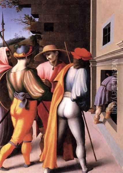 Scenes from the Story of Joseph The Arrest of His Brethren Oil Painting - Francesco Ubertini Bacchiacca II