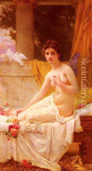 Psyche Oil Painting - Guillaume Seignac