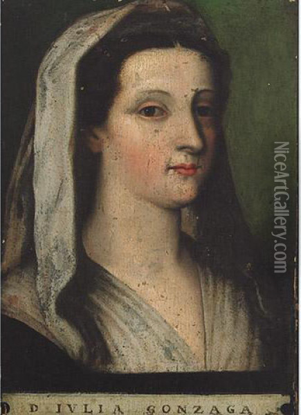 Portrait Of Giulia Gonzaga Oil Painting - Sebastiano Del Piombo