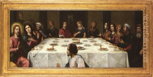 Les Noces De Cana Oil Painting - Jacopo (da Empoli) Chimenti