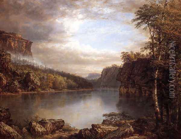 Lake Mohonk I Oil Painting - Daniel Huntington