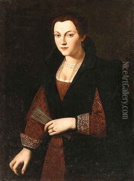 Portrait of a Lady Oil Painting - North-Italian School