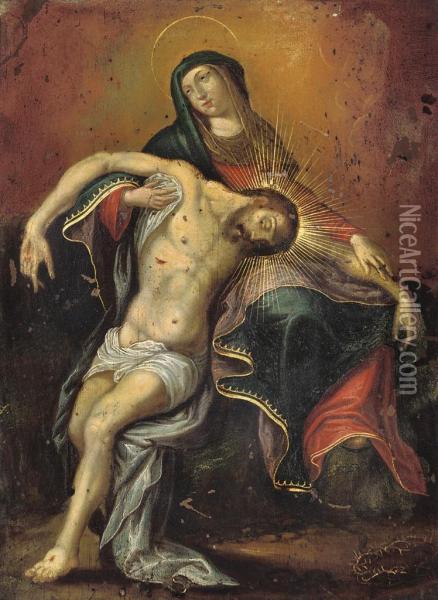 Pieta Oil Painting - Joseph Heinz I