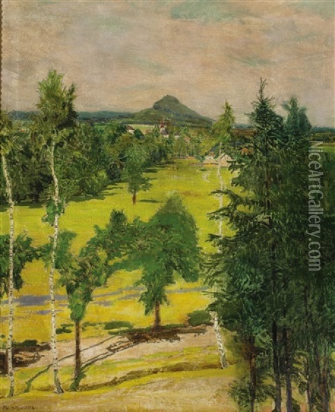 Sommerlandschaft Oil Painting - Alois Kalvoda