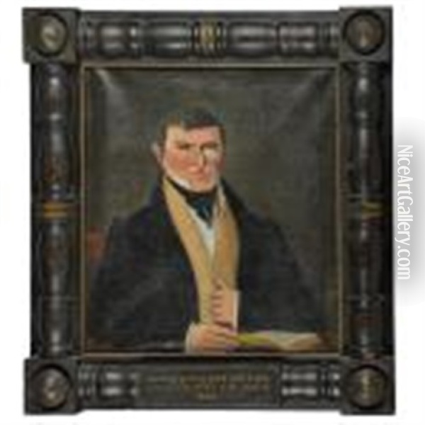 Portrait Of A Gentleman Oil Painting - Edward Hicks