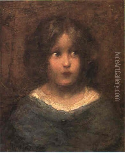 Portrait Of A Young Girl Oil Painting - Piet Mondrian