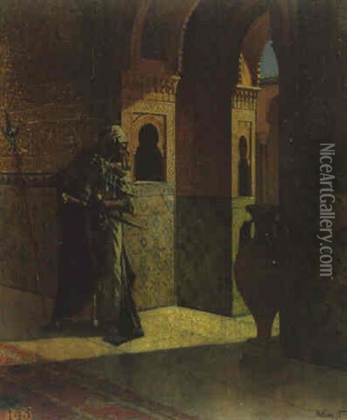 L'alhambra Oil Painting - Rudolf Ernst