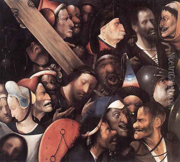 Christ Carrying the Cross 1515-16 Oil Painting - Hieronymous Bosch