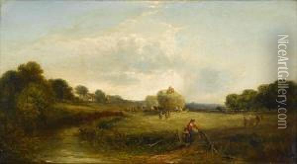 Harvesting Time Oil Painting - Edward Charles Williams