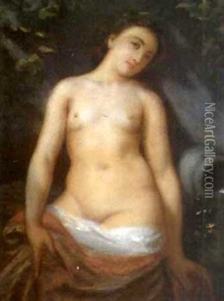 Ung Kvinna Vid Kallan Oil Painting - William-Adolphe Bouguereau