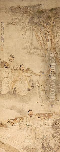 Hanging Scroll Oil Painting - Su Liupeng
