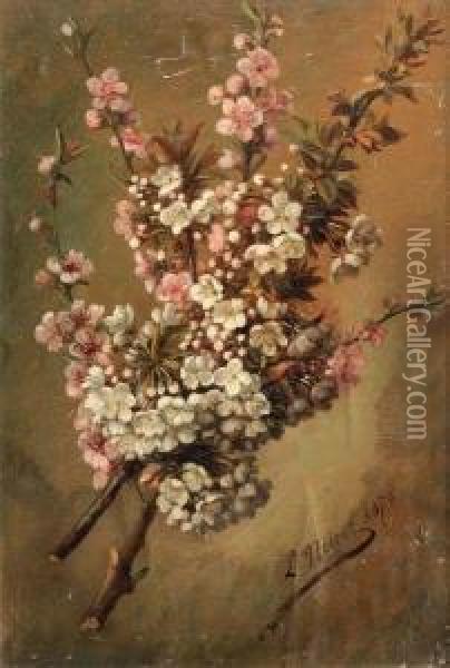 Nature Morte Aux Fleurs Oil Painting - Louis Noirot