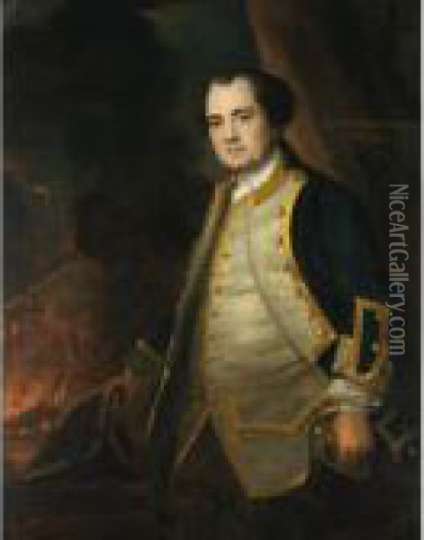Portrait Of Admiral Samuel Graves (1713-1787) Oil Painting - Sir Joshua Reynolds