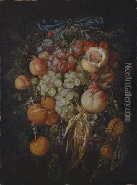 Guirnalda De Frutos Oil Painting - Cornelis De Heem