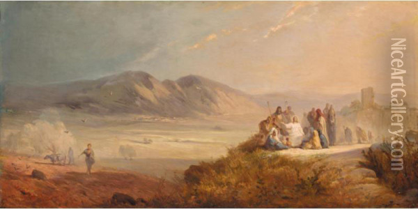 The Sermon On The Mountain Oil Painting - Nikolai Andreevich Koshelev