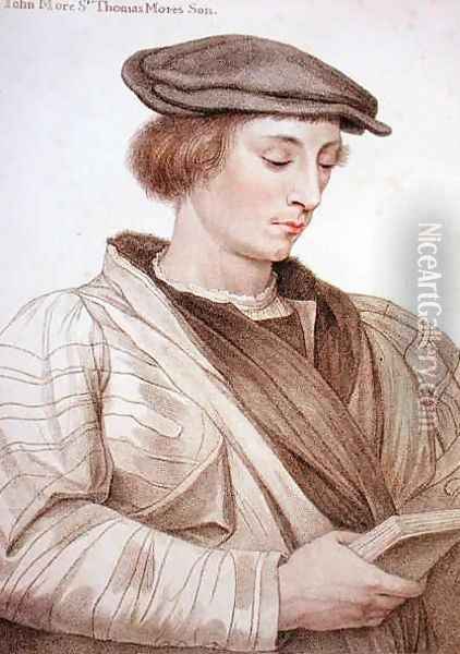 John More engraved by Francesco Bartolozzi Oil Painting - Hans Holbein the Younger