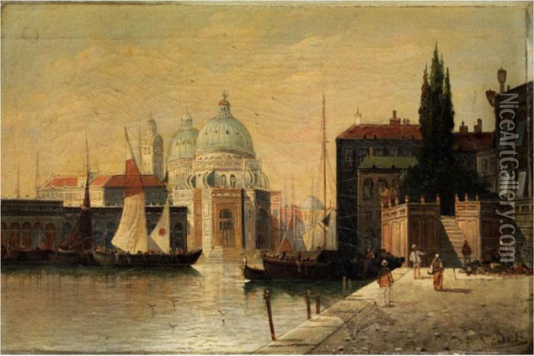 Ansicht Von Venedig Oil Painting - Karl Kaufmann