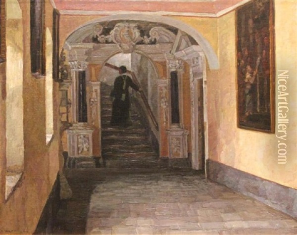 Interior Oil Painting - Eugen Wolff