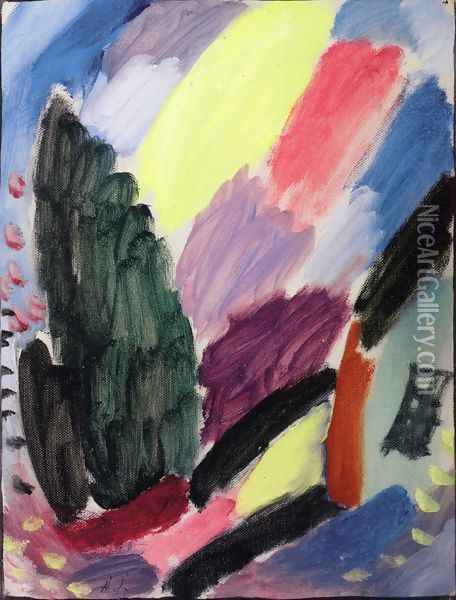 Variation I Oil Painting - Alexei Jawlensky