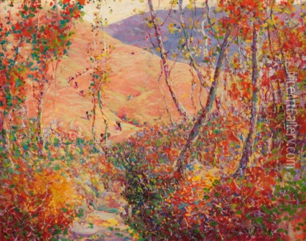 Fall's Beginning Oil Painting - Selden Connor Gile