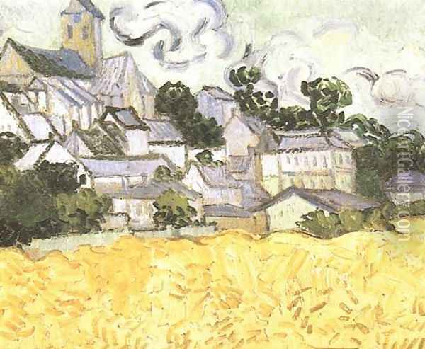 View Of Auvers With Church Oil Painting - Vincent Van Gogh