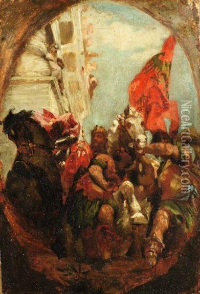Der Triumph Des Mordechai. Oil Painting - Paolo Veronese (Caliari)